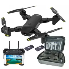 ZHOPI CO - Drone Plegable Doble Camara Wifi Hd Bateria Estuche Dm107s