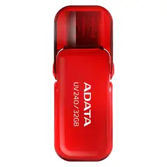 ADATA - Memoria USB 2.0 UV240 Escualizable 32GB, Roja