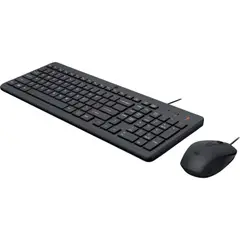 HP - Combo Teclado + Mouse alambrico 150 Basic Negro Compatible Wi 11