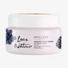 ORIFLAME - Crema Facial tipo Yogur con Moras Oscuras Love Nature