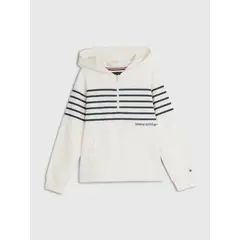 TOMMY HILFIGER - Saco Con Rayas Marineras Niño Blanco