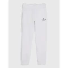 TOMMY HILFIGER - Joggers De Corte Cónico Con Logo Niño Blanco