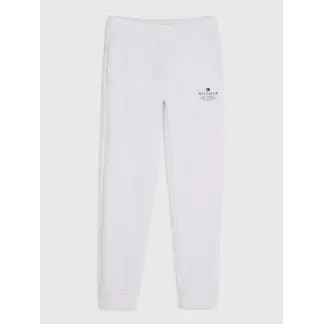 TOMMY HILFIGER - Joggers De Corte Cónico Con Logo Niño Blanco