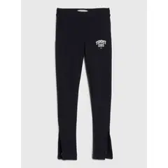 TOMMY HILFIGER - Leggings Largos De Estilo Universitario Niña Azul