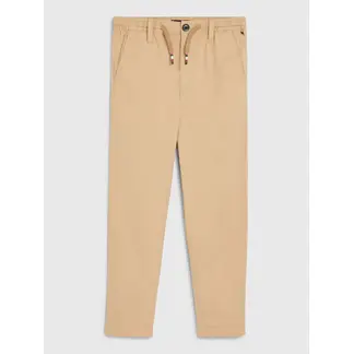 TOMMY HILFIGER - Pantalón Essential De Corte Ancho Niño Beige