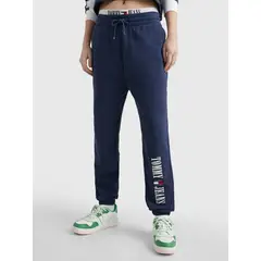 TOMMY HILFIGER - Joggers De Corte Amplio Con Parche Mujer Azul Tommy Jeans