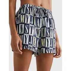 TOMMY HILFIGER - Pantalón Corto Con Motivo De Letras Mujer Tommy Jeans