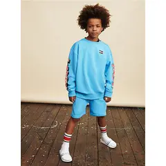 TOMMY HILFIGER - Bermuda En Algodón De Chándal Con Bolsillo Y Logo Para Niño