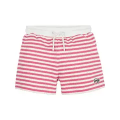 TOMMY HILFIGER - Pantalón Corto De Deporte Con Rayas Marineras Niña Rosa