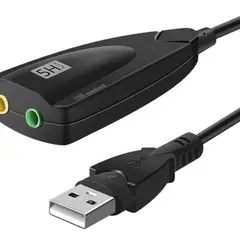GENERICO - Tarjeta De Sonido Usb Externa 7.1 Canales Audio Y Micrófono