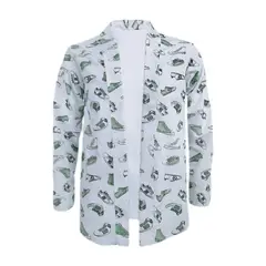 SON DOS - Camisa estampada estilo kimono slim manga larga hombre