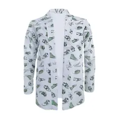 SON DOS - Camisa estampada estilo kimono slim manga larga hombre