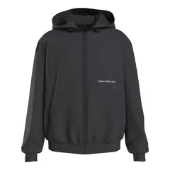 CALVIN KLEIN - Chaqueta Negra Con Cierre Para Hombre