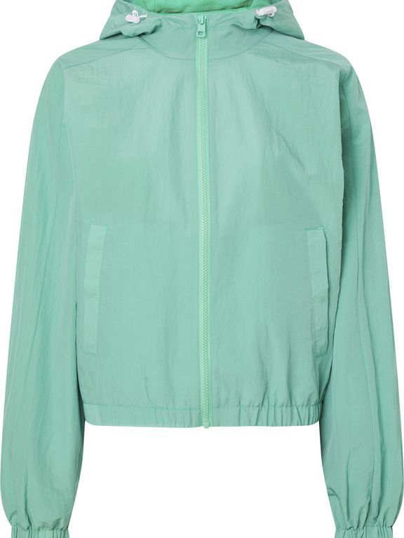 Imagen de Chaqueta Verde Con Gorro Y Cierre Para Mujer