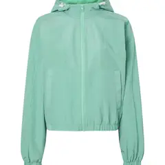 CALVIN KLEIN - Chaqueta Verde Con Gorro Y Cierre Para Mujer