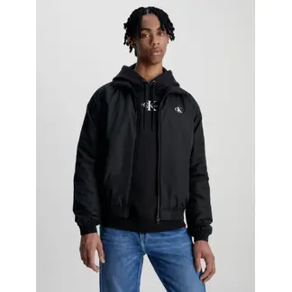 CALVIN KLEIN - Chaqueta Bomber De Poliéster Reciclado Hombre Negro