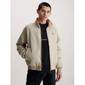 CALVIN KLEIN - Chaqueta Bomber De Poliéster Reciclado Hombre Beige