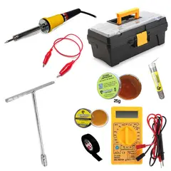 AMERICAN STANDARD - Kit Cautín 30w + Multímetro + Caja Herramientas + T + accesorios