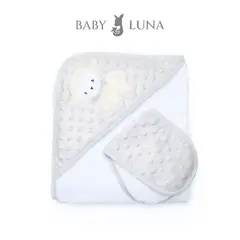 GENERICO - Toalla para bebé más Babita - Oveja Gris - 100 Algodón