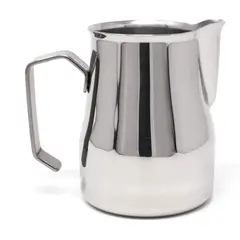 GENERICO - Jarra Espumadora Plateada Tipo Motta 350ml en Acero Inoxidable
