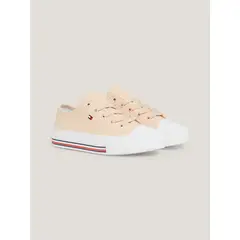 TOMMY HILFIGER - Tenis Con Ojales A Contraste Niña