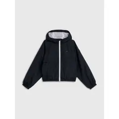 TOMMY HILFIGER - Chaqueta Essential Con Gorro Niña Azul