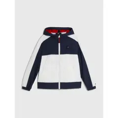 TOMMY HILFIGER - Cortavientos Chicago Con Diseño Color Block Niño Azul