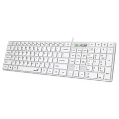 GENIUS - TECLADO SLIM Q200 BLANCO