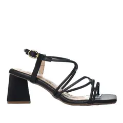 ZAVATTY - Sandalia tacon para mujer T37-Z471 NEGRO