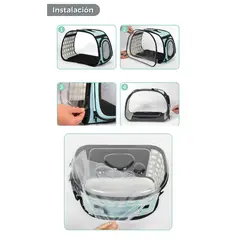 AFM - Bolso plegable transparente para mascotas