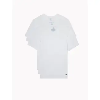 TOMMY HILFIGER - Pack de 3 Camisetas Blancas Cuello V