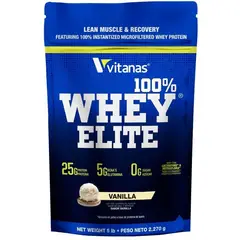 VITANAS - 100% Whey Elite 5 libras - Proteina Limpia