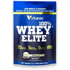 VITANAS - 100% Whey Elite 2 libras - Proteina Limpia