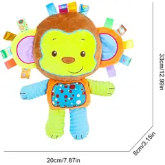BABY ON - Peluche De Apego Sensorial Relajante Sonido Bebes Y Niños Mono