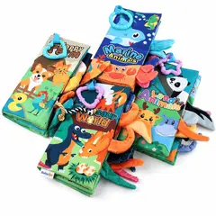 BABY ON - Libro Sensorial Texturas BabyOn Didáctico Para Bebé Estimulación Temprana Bosque