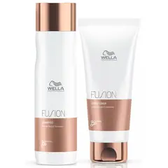 WELLA - Fusion Shampoo Acondicionador Reparador