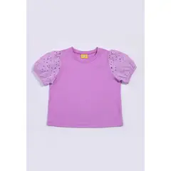 BABY PLANET - Camiseta Violeta Para Bebita