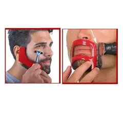 GENERICO - Kit Plantilla Molde Guía De Corte Cabello Y Barba Hombres