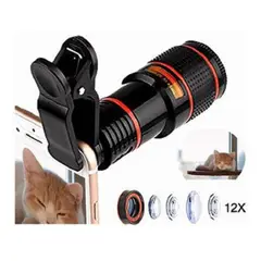 GENERICO - Lente Zoom 12x Celular Smartphone Telescopio Fotografia Pro
