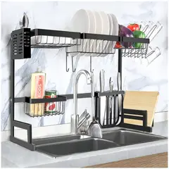 ONE PIXEL - Escurridor De Platos Para Usar Sobre El Lavaplatos Acero Practico