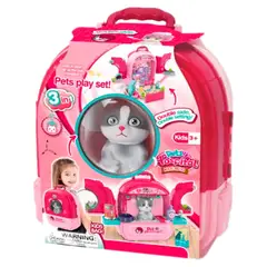 GENERICO - Maleta 3 En 1 Set Muñeco Juguete Maletin Portátil Niño Niña