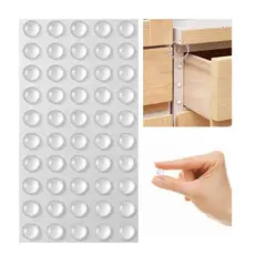 GENERICO - Protectores Tope Amortiguador Adhesivo Evita Ruido Golpe X50