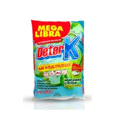 AZUL K - Detergente en Polvo DeterK Antibacterial - Manzana 550g