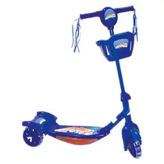 VITTORIA - Patineta scooter canasta para niños y niñas luces sonidos
