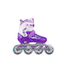 CANARIAM - Patines Roller Team Semiprofesional Blanco Lila