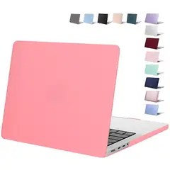 GENERICO - Carcasa Protector Mate Para Macbook Air 13 Chip M2 M3 M4 - Rosado