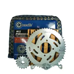 GENERICO - Kit Arrastre Bomber 150 Victory Cadena Dorada Cassarella