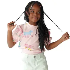RAINBOW RIDERS - Roller Doggy T-Shirt para niña
