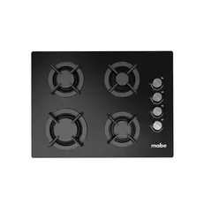 MABE - Cubierta 60 Cm a Gas Natural 110V 4 Puestos Negro PM6046V0