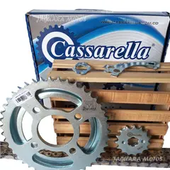 GENERICO - Kit Arrastre Cb 150 Invicta Honda Cadena Dorada Cassarella